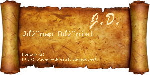 Jónap Dániel névjegykártya
