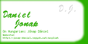 daniel jonap business card